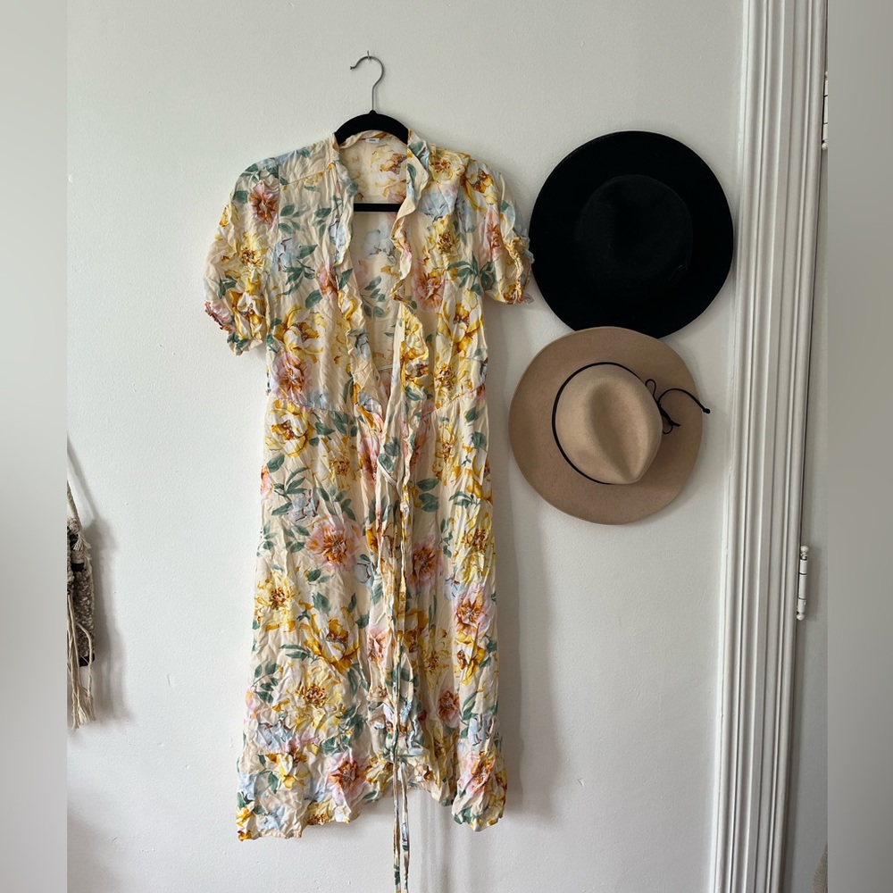 Old Navy Floral Wrap Dress